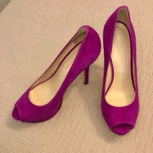 Enzo Angiolini Suede Platform Heels - Size 8